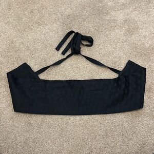 NWOT Zara Floral Jacquard Tie Waist, Obi-Style Fabric Sash, Wide Cummerbund Belt